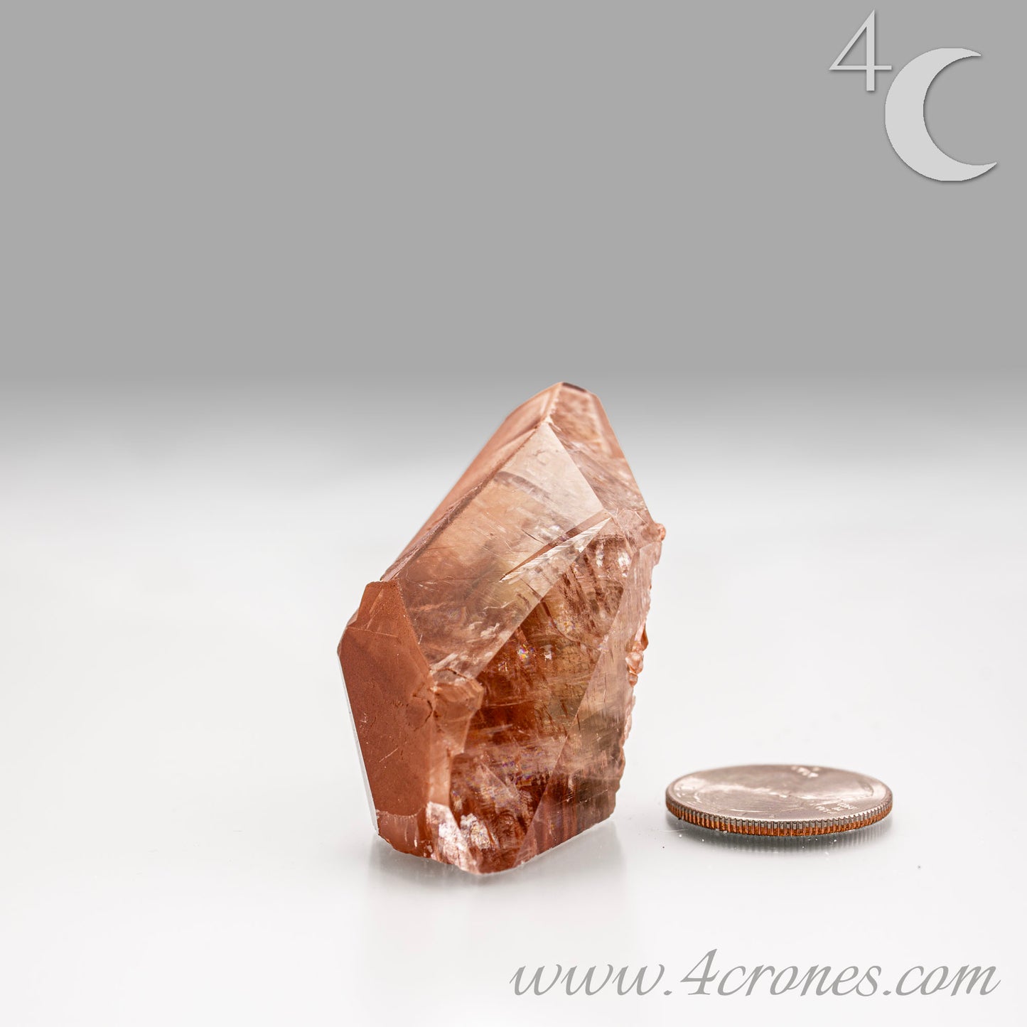 Red Diamond Calcite, glassy, gemmy diamond shaped geometries otherwise known as rhombohedrons and or scalenohedrons are combined with iron oxide hematoid inclusions. www.4crones.com