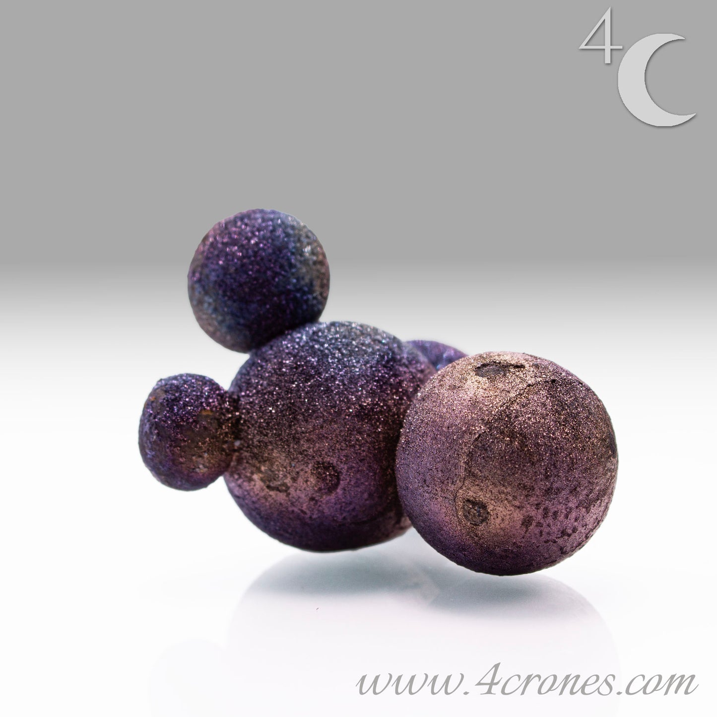 These stunning Chalcopyrite copper iron sulfide spheres (CuFeS₂) showcase a metallic golden luster with vibrant iridescent hues of purple, blue, and green. Formed through hydrothermal processes in Daye, Hubei Province, they crystallize in the tetragonal system and are valued for their aesthetic and energetic properties.