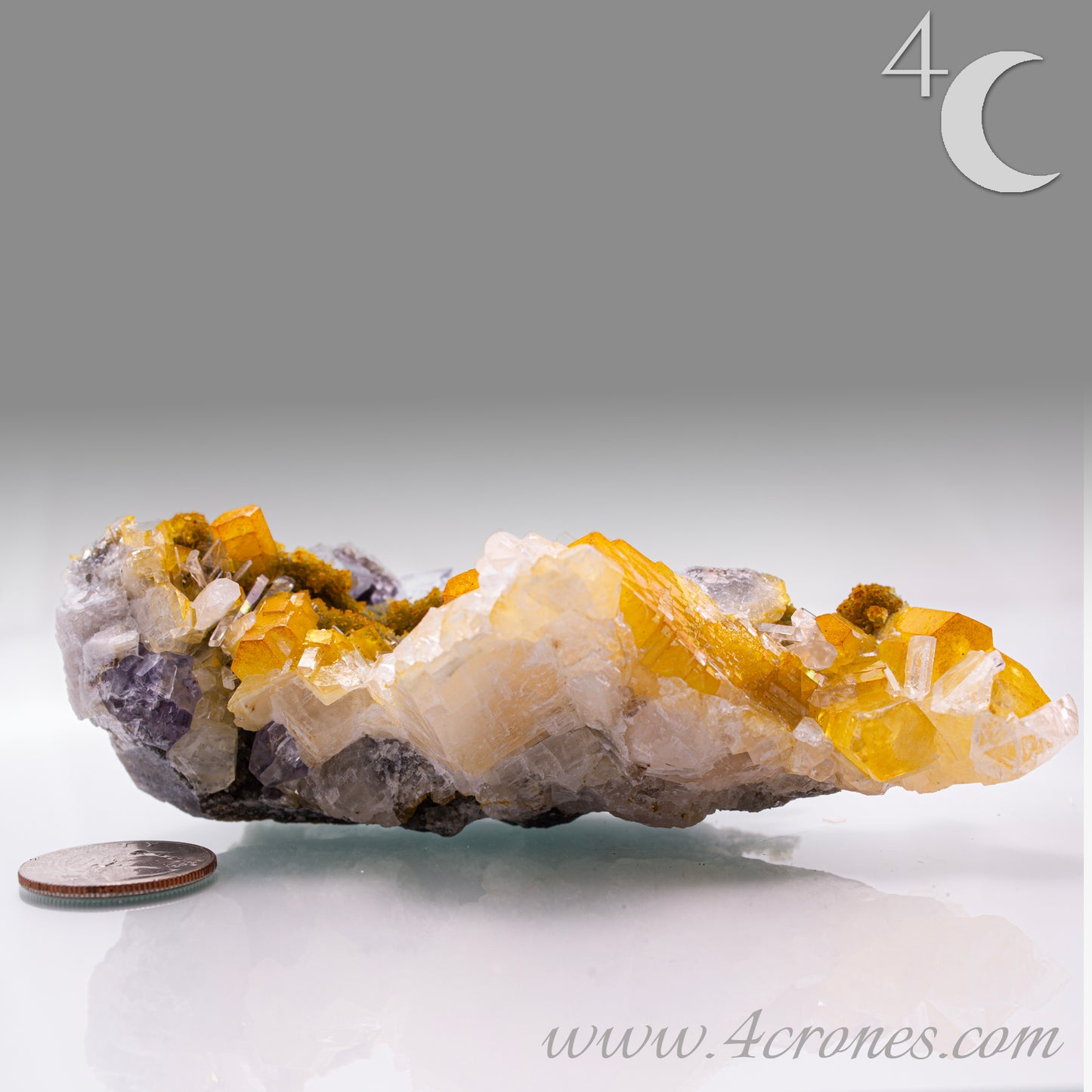 Iridescent Columnar Calcite is a striking variety of calcite distinguished by its naturally occurring columnar structure and shimmering, pearlescent sheen. This calcium carbonate mineral forms in elongated, parallel crystal columns, often displaying a soft, ethereal glow due to light interference within its layers. Its iridescence results from microscopic structural variations that reflect and refract light, producing subtle flashes of color that shift with movement. 