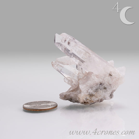 Our Lithium Quartz crystals are to die for. These dazzling specimens are astonishingly crystal clear with the softest touches of pinks and mauves. The Lumerian lines are so crisp and clean you can almost hear the ancient stories pouring out of them. These beauties will take your breath away, we kid you not. www.4crones.com