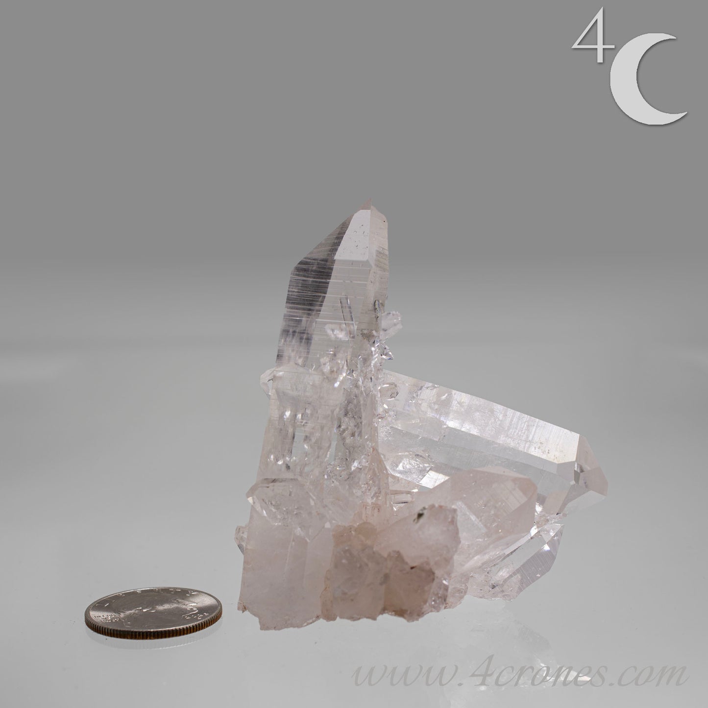 Our Lithium Quartz crystals are to die for. These dazzling specimens are astonishingly crystal clear with the softest touches of pinks and mauves. The Lumerian lines are so crisp and clean you can almost hear the ancient stories pouring out of them. These beauties will take your breath away, we kid you not. www.4crones.com