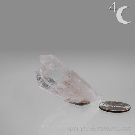 Our Lithium Quartz crystals are to die for. These dazzling specimens are astonishingly crystal clear with the softest touches of pinks and mauves. The Lumerian lines are so crisp and clean you can almost hear the ancient stories pouring out of them. These beauties will take your breath away, we kid you not. www.4crones.com