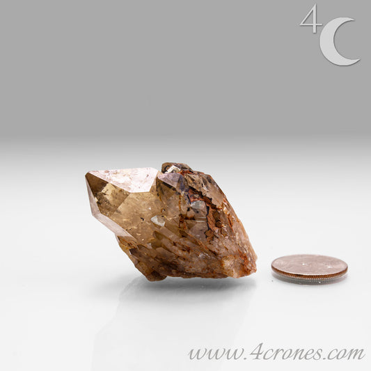 Kundalini Citrine Quartz is a stunning and rare variety of Citrine found exclusively in the Democratic Republic of Congo. This Natural Citrine is also characterized by a distinct formation of multiple terminated smaller Kundalini Quartz crystals.