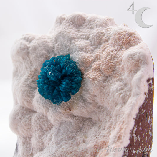 Cavansite is a rare calcium vanadium silicate mineral prized for its vivid blue color and rosette-like crystal formations