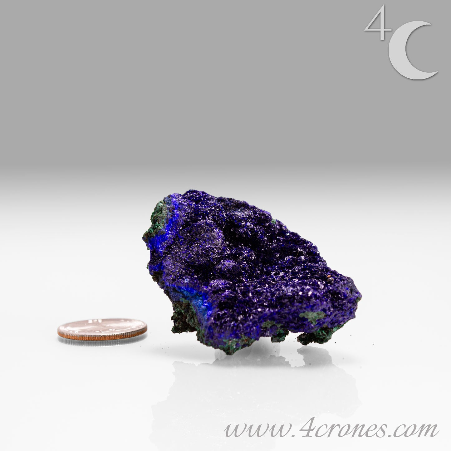 4 Crones Azurite-Malachite specimens are so luscious, with spectacular gemmy azurite crystals showing off the heavenly deep blue colors they are renowned for. They can be found in combination with Malachite acting as a “matrix” of sorts. Azurite is often found in nature mixed with Malachite. With more water content Azurite becomes Malachite. We think of them as siblings whose differing energies complement each other:) www.4crones.com