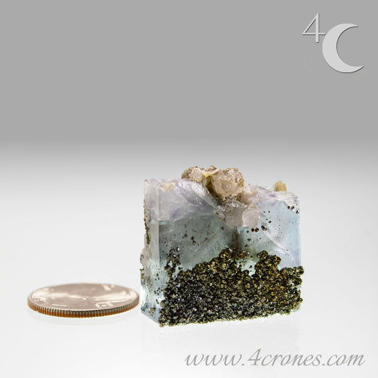 Yaogangxian fluorite is cherished for its exceptional quality and crisp beauty with stunning water-like cubic crystals and purple-blue phantoms that create a mesmerizing effect. www.4crones.com