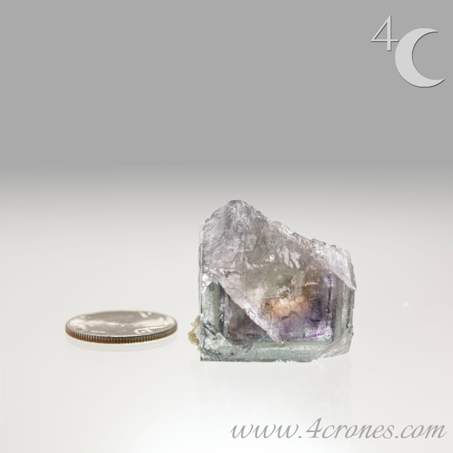 Yaogangxian fluorite is cherished for its exceptional quality and crisp beauty with stunning water-like cubic crystals and purple-blue phantoms that create a mesmerizing effect. www.4crones.com