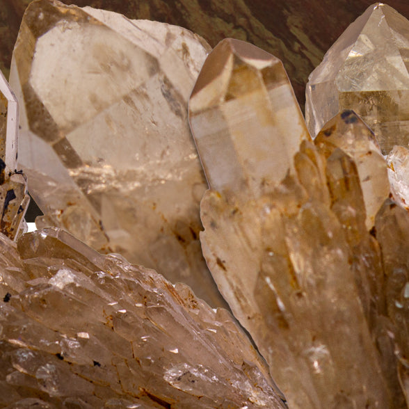Kundalini Citrine Quartz is a stunning and rare variety of Citrine found exclusively in the Democratic Republic of Congo.