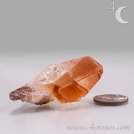 Red Diamond Calcite, glassy, gemmy diamond shaped geometries otherwise known as rhombohedrons and or scalenohedrons are combined with iron oxide hematoid inclusions. www.4crones.com