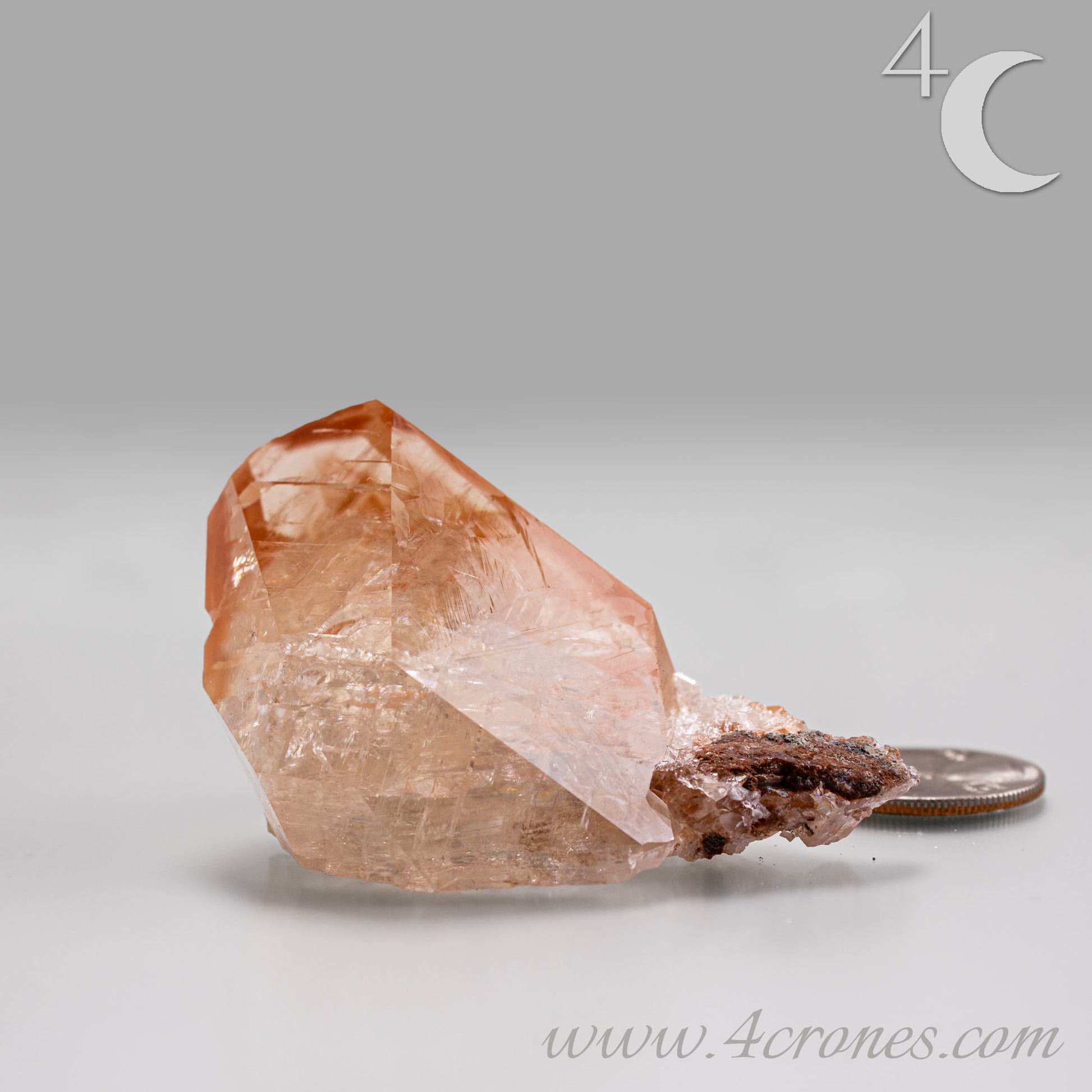 Red Diamond Calcite, glassy, gemmy diamond shaped geometries otherwise known as rhombohedrons and or scalenohedrons are combined with iron oxide hematoid inclusions. www.4crones.com