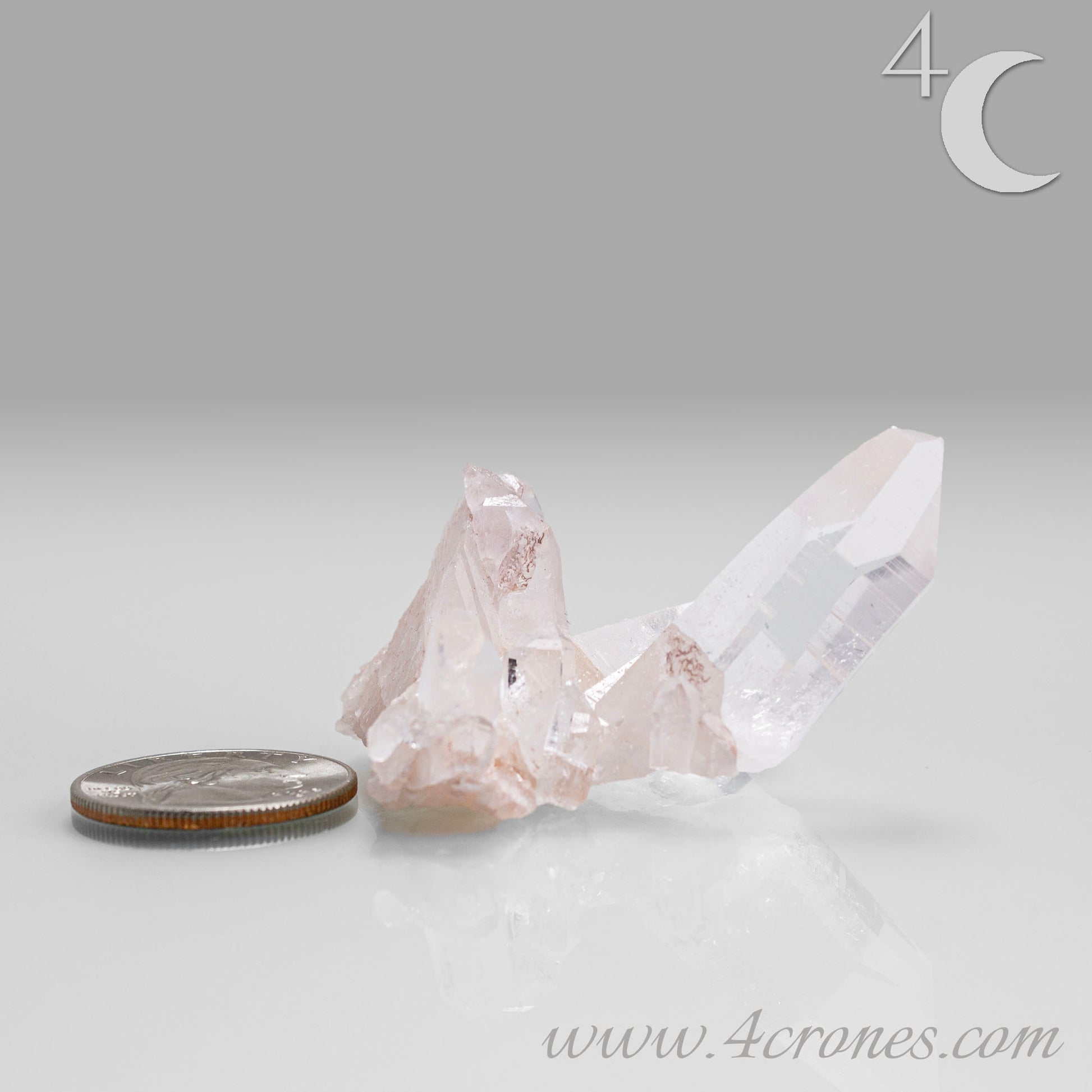 Our Lithium Quartz crystals are to die for. These dazzling specimens are astonishingly crystal clear with the softest touches of pinks and mauves. The Lumerian lines are so crisp and clean you can almost hear the ancient stories pouring out of them. These beauties will take your breath away, we kid you not. www.4crones.com