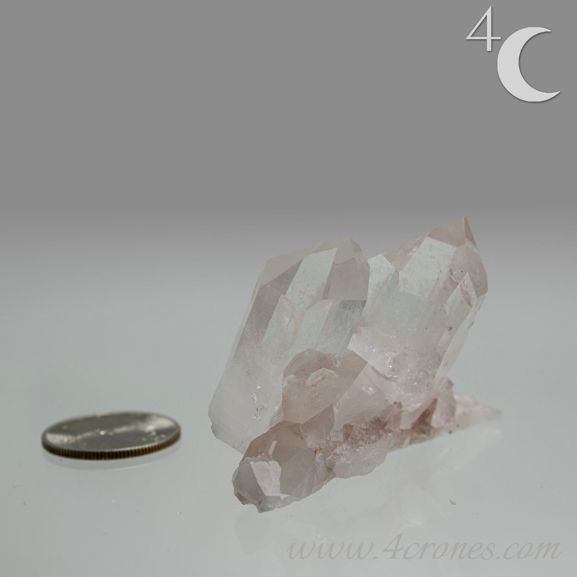Our Lithium Quartz crystals are to die for. These dazzling specimens are astonishingly crystal clear with the softest touches of pinks and mauves. The Lumerian lines are so crisp and clean you can almost hear the ancient stories pouring out of them. These beauties will take your breath away, we kid you not. www.4crones.com
