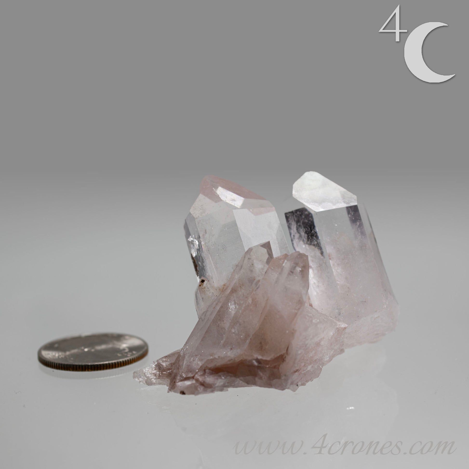 Our Lithium Quartz crystals are to die for. These dazzling specimens are astonishingly crystal clear with the softest touches of pinks and mauves. The Lumerian lines are so crisp and clean you can almost hear the ancient stories pouring out of them. These beauties will take your breath away, we kid you not. www.4crones.com