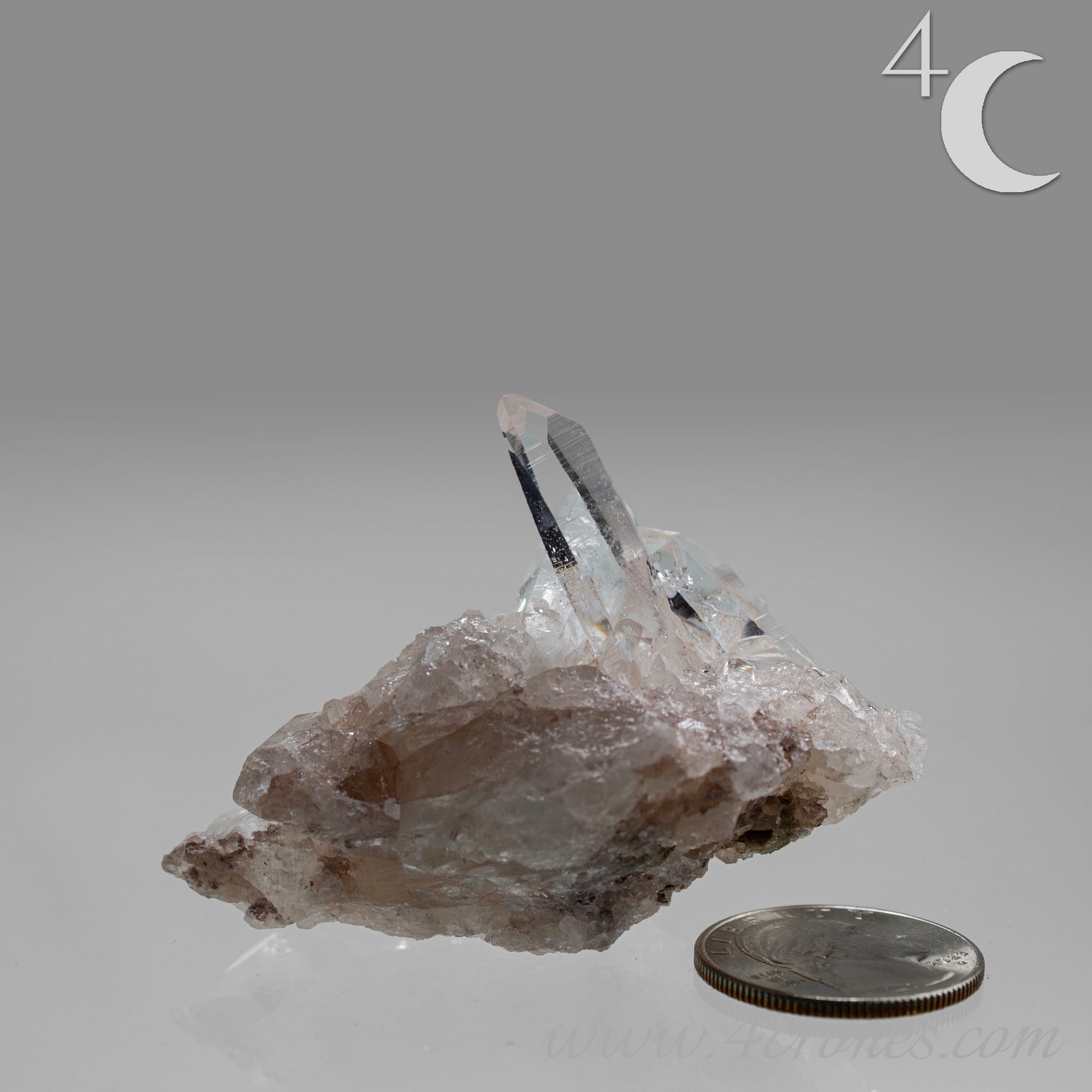 Our Lithium Quartz crystals are to die for. These dazzling specimens are astonishingly crystal clear with the softest touches of pinks and mauves. The Lumerian lines are so crisp and clean you can almost hear the ancient stories pouring out of them. These beauties will take your breath away, we kid you not. www.4crones.com
