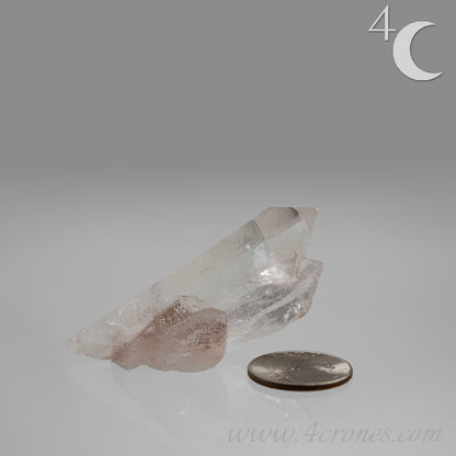 Our Lithium Quartz crystals are to die for. These dazzling specimens are astonishingly crystal clear with the softest touches of pinks and mauves. The Lumerian lines are so crisp and clean you can almost hear the ancient stories pouring out of them. These beauties will take your breath away, we kid you not. www.4crones.com