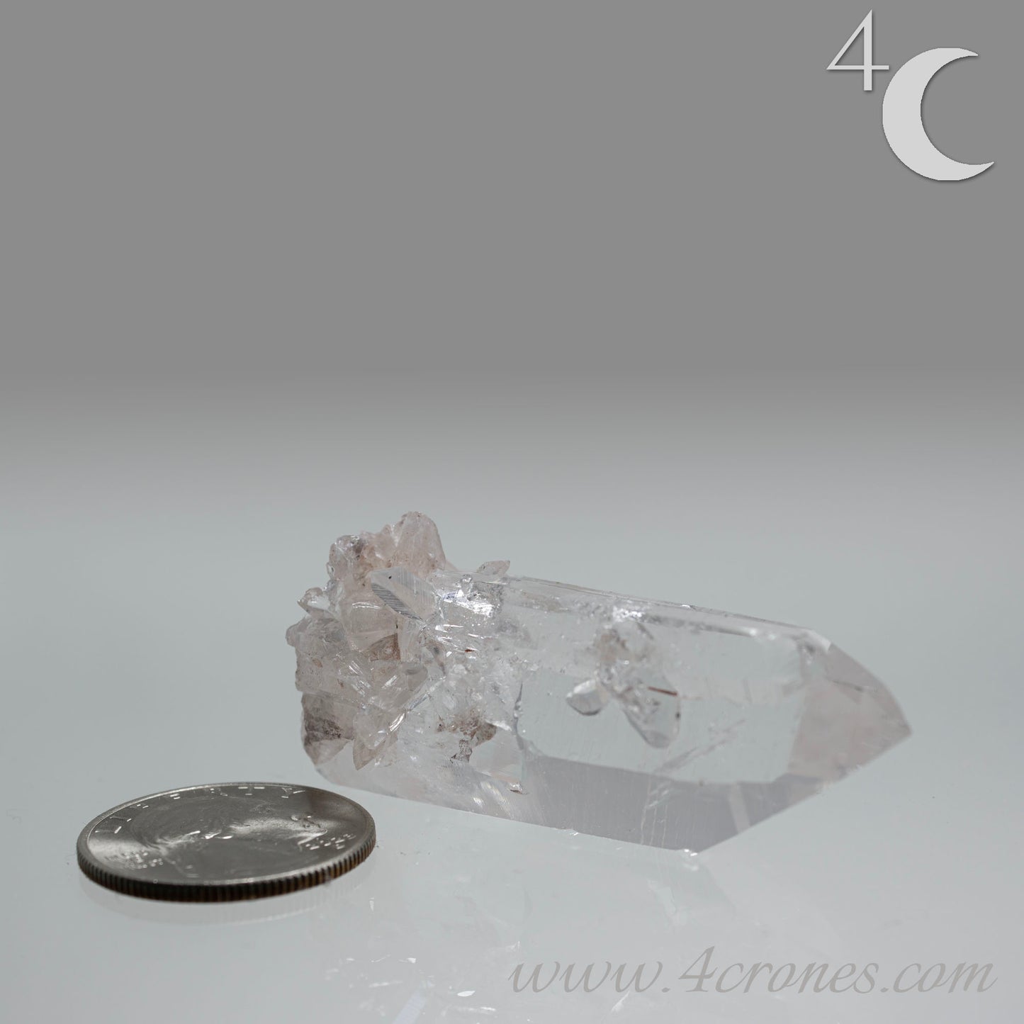 Our Lithium Quartz crystals are to die for. These dazzling specimens are astonishingly crystal clear with the softest touches of pinks and mauves. The Lumerian lines are so crisp and clean you can almost hear the ancient stories pouring out of them. These beauties will take your breath away, we kid you not. www.4crones.com