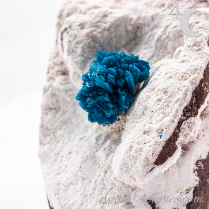 Cavansite is a rare calcium vanadium silicate mineral prized for its vivid blue color and rosette-like crystal formations