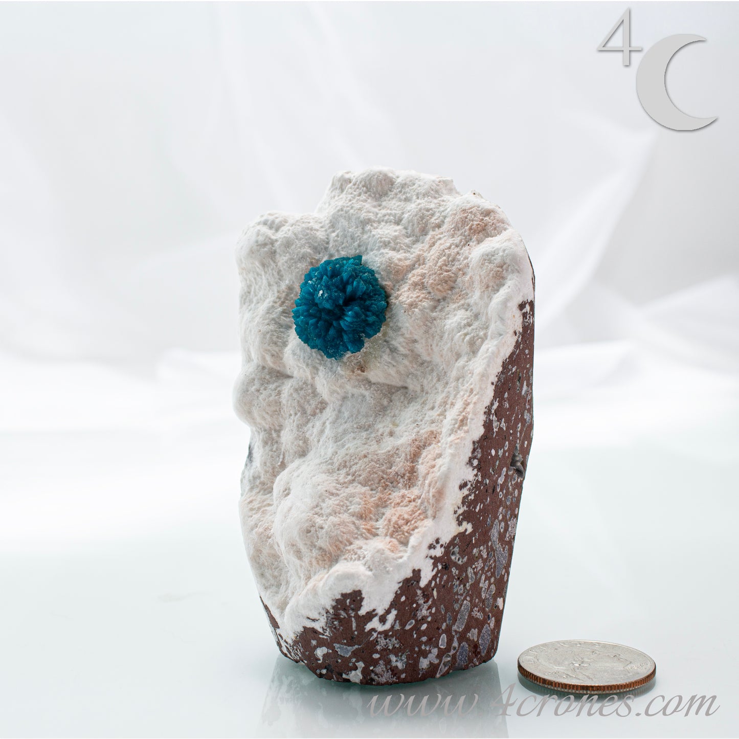 Cavansite is a rare calcium vanadium silicate mineral prized for its vivid blue color and rosette-like crystal formations