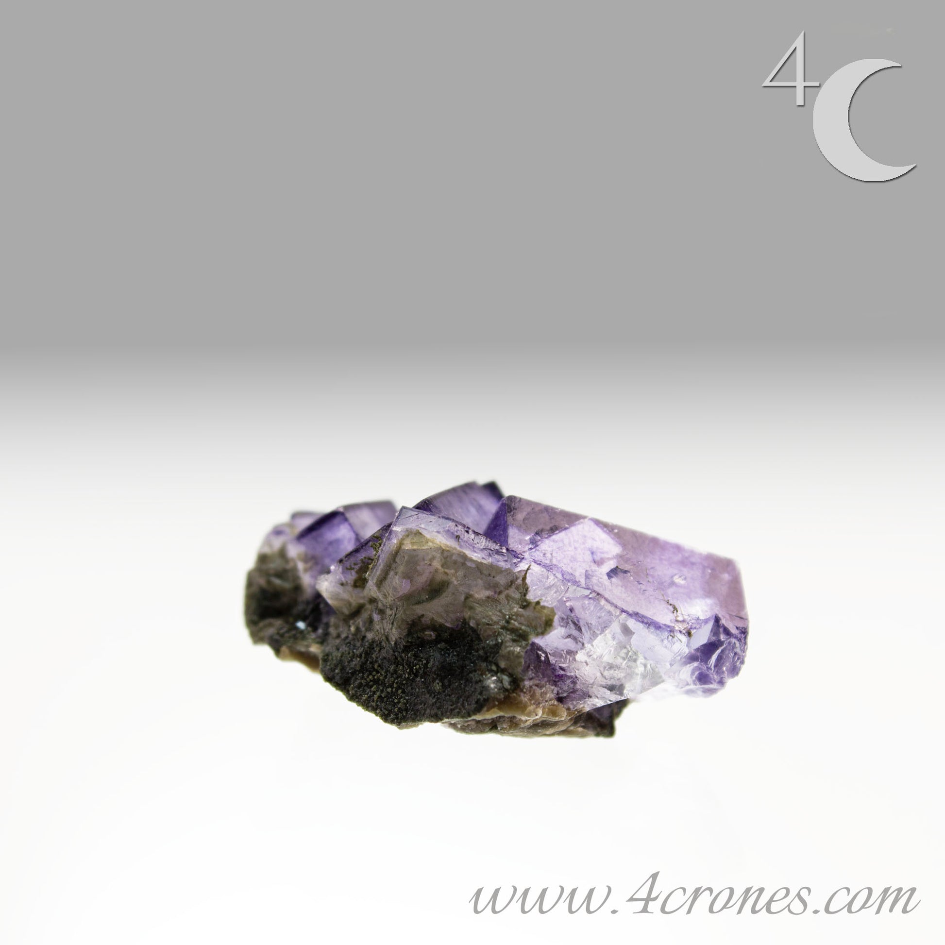 Yaogangxian  fluorite is cherished for its exceptional quality and crisp beauty with stunning water-like cubic crystals and purple-blue phantoms that create a mesmerizing effect.  www.4crones.com