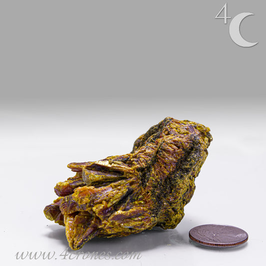 Orpiment mineral on matrix