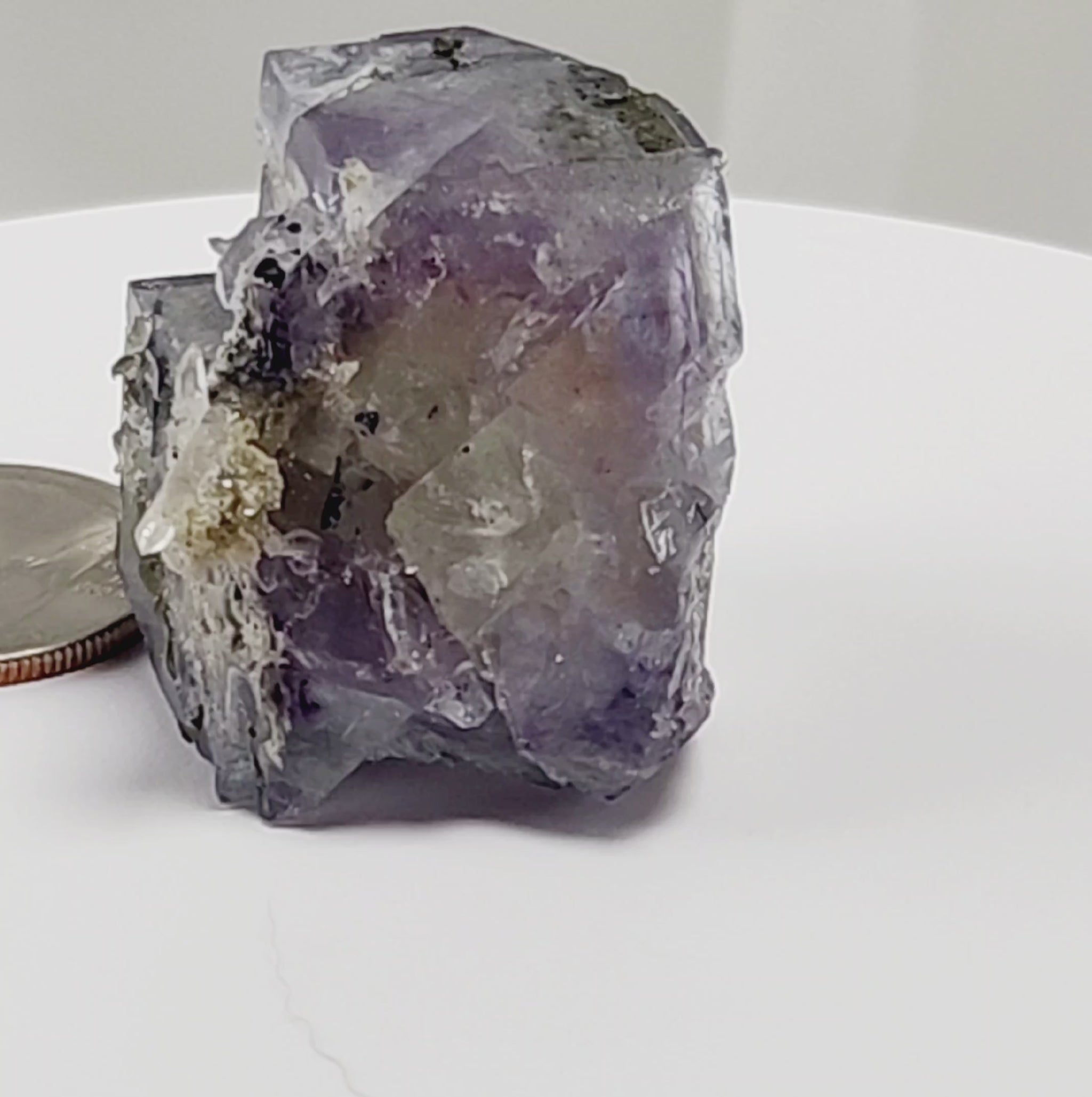 Yaogangxian  fluorite is cherished for its exceptional quality and crisp beauty with stunning water-like cubic crystals and purple-blue phantoms that create a mesmerizing effect.  www.4crones.com