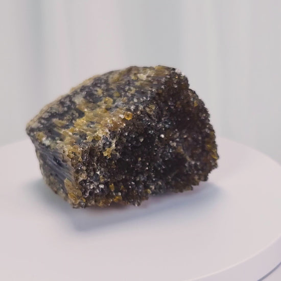 Metaphysically, Amber Calcite radiates vitality, optimism, and grounding warmth. Its energy cleanses spaces, amplifies intentions, and supports confidence, motivation, and clarity