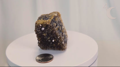 1160-A Amber Calcite / 4 Crones