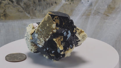 801-A Black Tourmaline High Quality Mercedes Top  / 4 Crones