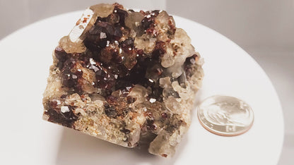 701-B Spessartine Garnet and Smoky Quartz / 4 Crones