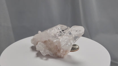 Our Lithium Quartz crystals are to die for. These dazzling specimens are astonishingly crystal clear with the softest touches of pinks and mauves. The Lumerian lines are so crisp and clean you can almost hear the ancient stories pouring out of them. These beauties will take your breath away, we kid you not. www.4crones.com