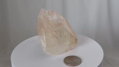 Red Diamond Calcite, glassy, gemmy diamond shaped geometries otherwise known as rhombohedrons and or scalenohedrons are combined with iron oxide hematoid inclusions. www.4crones.com