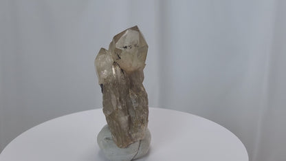 Kundalini Citrine Quartz is a stunning and rare variety of Citrine found exclusively in the Democratic Republic of Congo. This Natural Citrine is also characterized by a distinct formation of multiple terminated smaller Kundalini Quartz crystals.