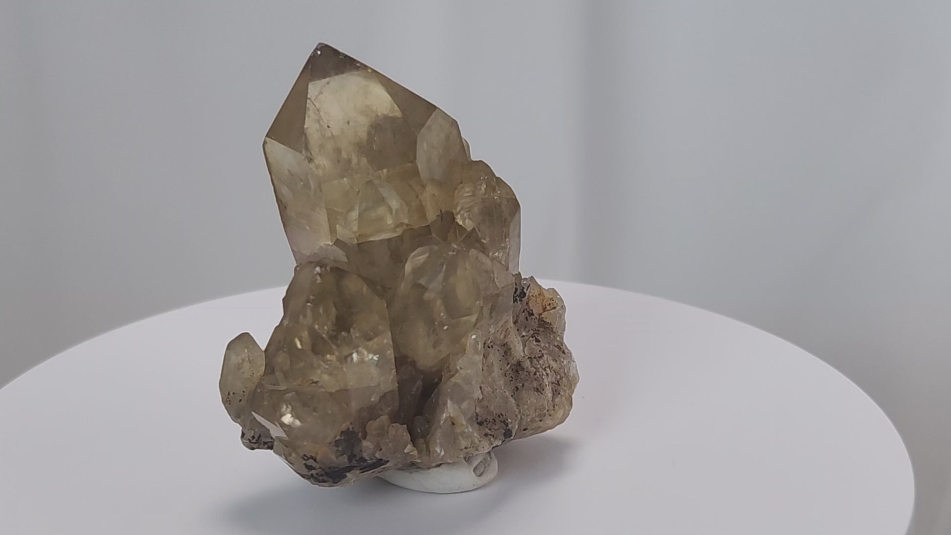 Kundalini Citrine Quartz is a stunning and rare variety of Citrine found exclusively in the Democratic Republic of Congo. This Natural Citrine is also characterized by a distinct formation of multiple terminated smaller Kundalini Quartz crystals.
