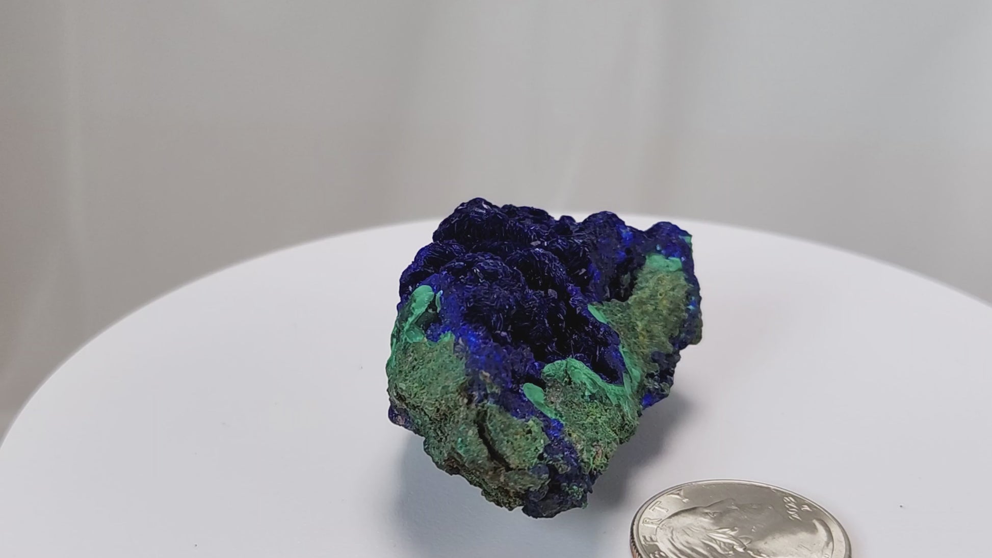 4 Crones Azurite-Malachite specimens are so luscious, with spectacular gemmy azurite crystals showing off the heavenly deep blue colors they are renowned for. They can be found in combination with Malachite acting as a “matrix” of sorts. Azurite is often found in nature mixed with Malachite. With more water content Azurite becomes Malachite. We think of them as siblings whose differing energies complement each other:) www.4crones.com