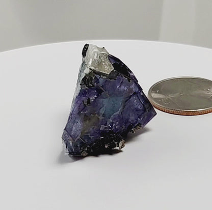 Yaogangxian  fluorite is cherished for its exceptional quality and crisp beauty with stunning water-like cubic crystals and purple-blue phantoms that create a mesmerizing effect.  www.4crones.com