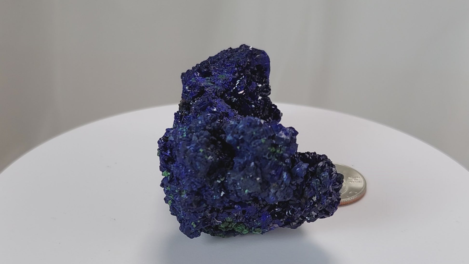 4 Crones Azurite-Malachite specimens are so luscious, with spectacular gemmy azurite crystals showing off the heavenly deep blue colors they are renowned for. They can be found in combination with Malachite acting as a “matrix” of sorts. Azurite is often found in nature mixed with Malachite. With more water content Azurite becomes Malachite. We think of them as siblings whose differing energies complement each other:) www.4crones.com