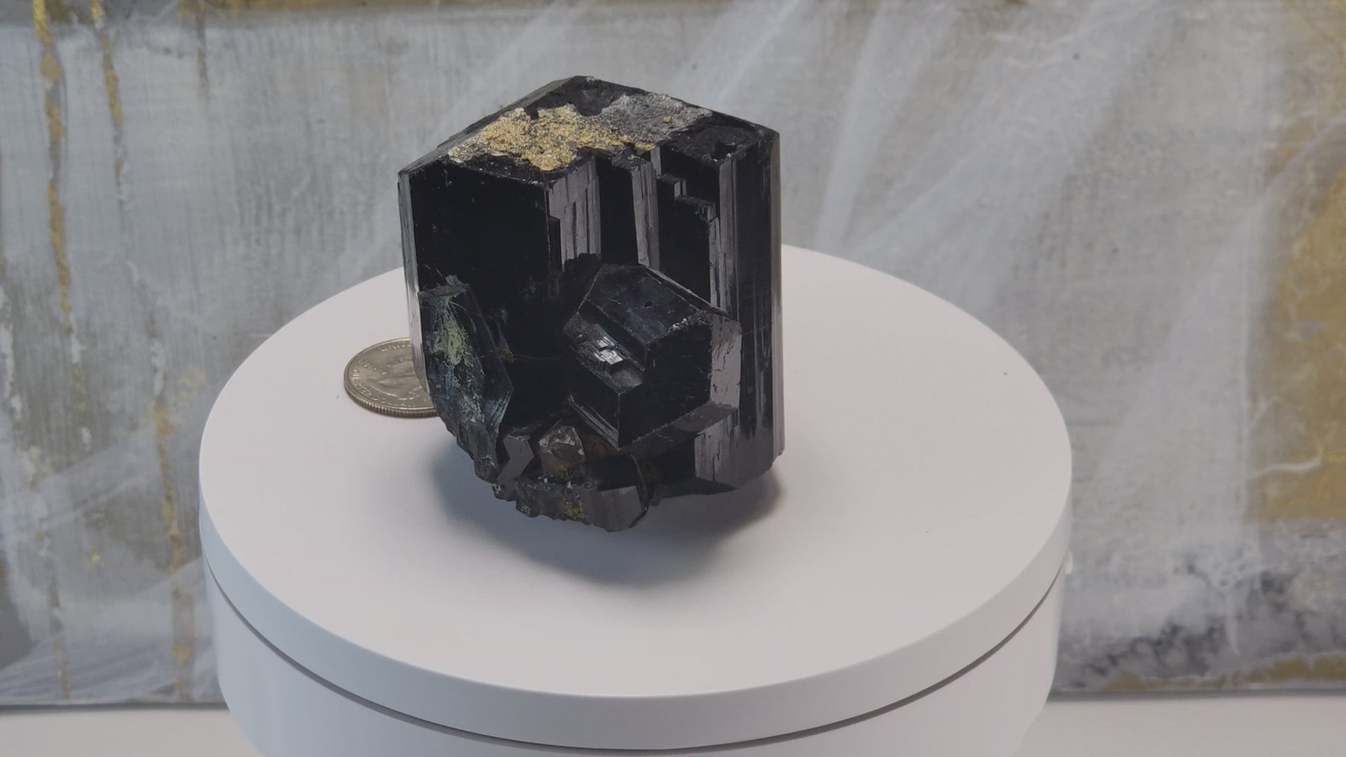  High-quality Black Tourmaline (Schorl) from Erongo, Namibia is an amazingly beautiful specimen with very clear geometric faceting similar to the three-pointed star and is referred to as the Mercedes top by many mineral collectors. www.4crones.com